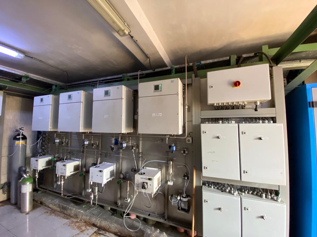 تعمیر آنالایزرهای گاز واحد احیاء مستقیم شرکت صبا فولاد خلیج فارس